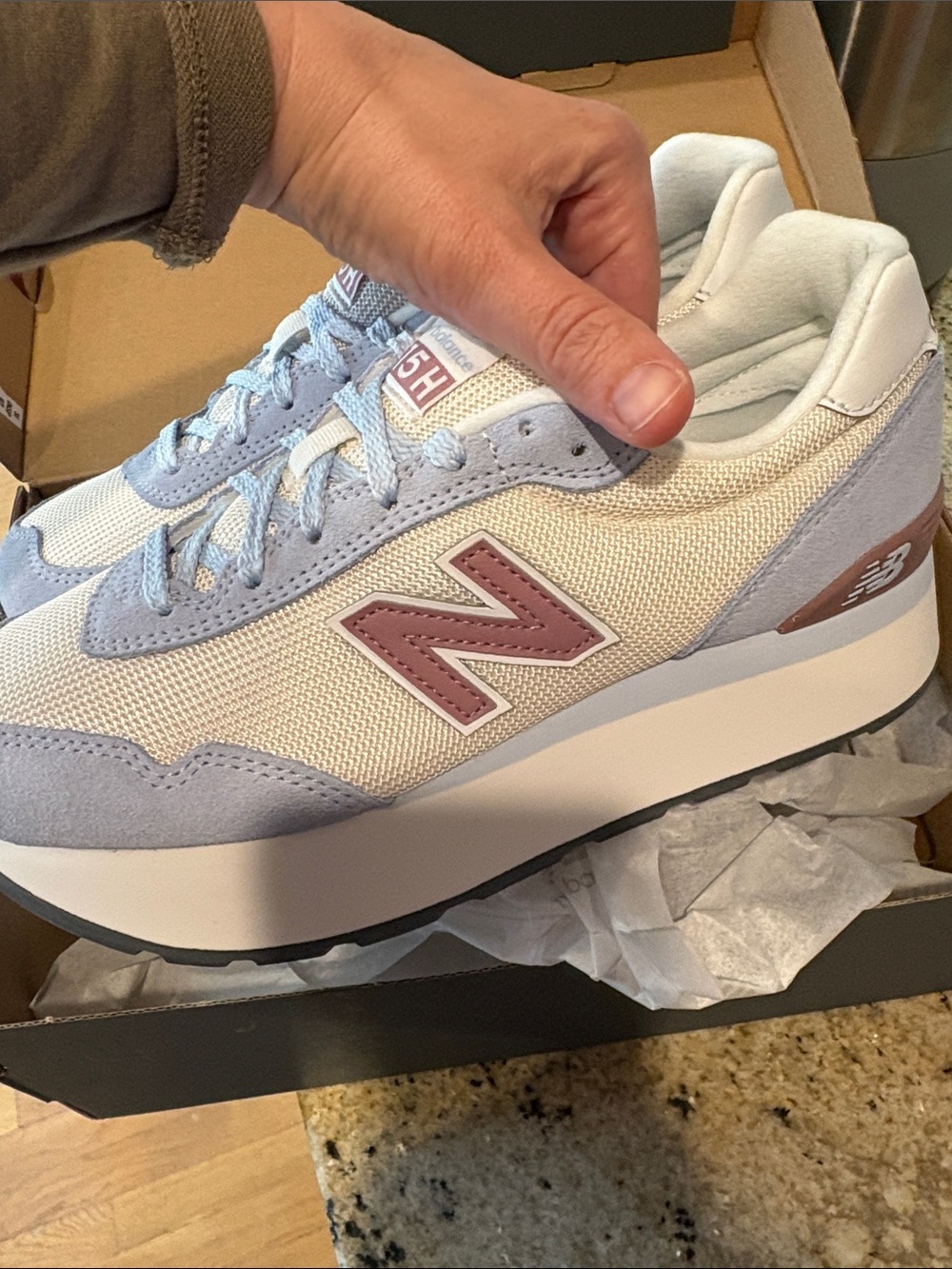 New Balance Womens 515 Blue/Seasalt Sneaker NIB size 8.5 - Picture 3 of 7